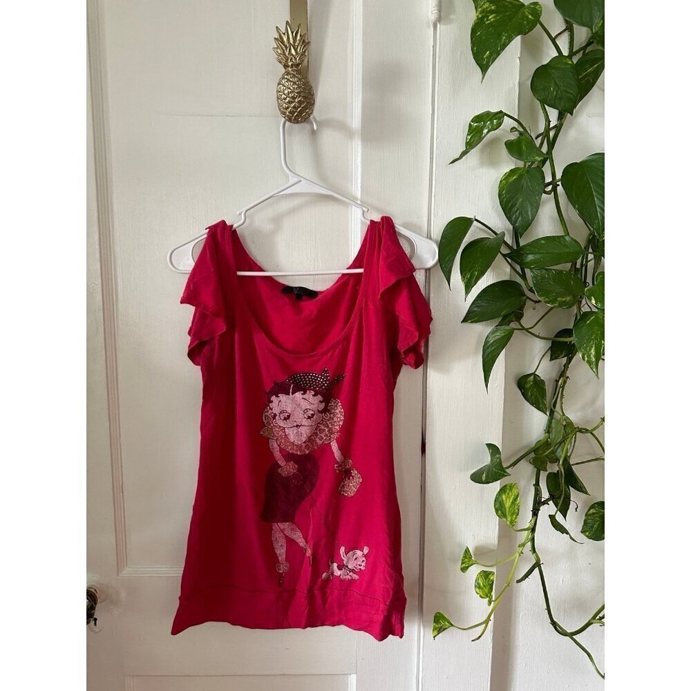 Women’s size medium Betty Boop blouse